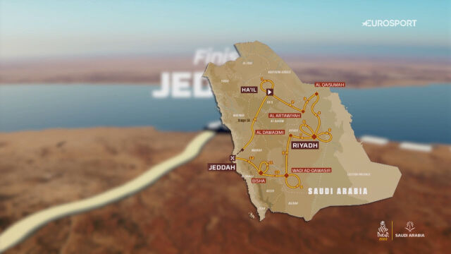 The 2022 Dakar Rally Route