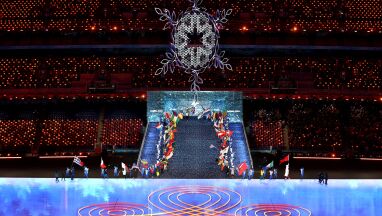 Pekin 2022. Ceremonia zamknięcia zimowych igrzysk olimpijskich. Wzruszające wygaszenie znicza