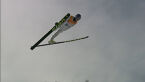 Skok Małysza z 2. serii konkursu na skoczni dużej w igrzyskach w Salt Lake City