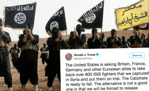 Trump wzywa do osądzenia bojowników IS