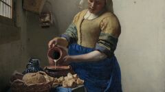 Johannes Vermeer &quot;Mleczarka&quot;. Zbiory Rijksmuseum