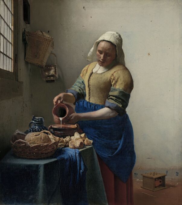 Johannes Vermeer &quot;Mleczarka&quot;. Zbiory Rijksmuseum
