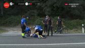 Pechowa kraksa w peletonie na 19. etapie Vuelta a Espana. Meintjes wycofał się