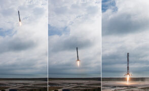 Lądowanie rakiety Falcon 9 na Przylądku Canaveral