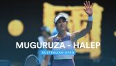 Skrót meczu Halep - Muguruza w półfinale Australian Open