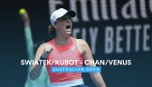 Skrót meczu Świątek/Kubot - Chan/Venus w 2. rundzie miksta w Australian Open