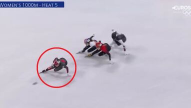 Pekin 2022. Kim Boutin wywróciła się na ostatniej prostej i odpadła z rywalizacji na 1000 m
