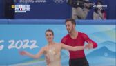Pekin 2022 - łyżwiarstwo figurowe. Francuska para, Gabriella Papadakis i Guillaume Cizeron ze złotym medalem - cały taniec