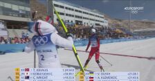 Pekin 2022 - biegi narciarskie. Therese Johaug powitała na mecie ostatnią zawodniczkę w biegu na 30 km