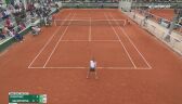 Piłka meczowa z meczu Samsonowej z Kovinić w 1. rundzie Roland Garros