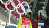 Pekin 2022 - skoki narciarskie. Skok Piotra Żyły w 2. serii konkursu na dużej skoczni