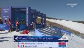 Pekin 2022 - snowboard. Przejazd eliminacyjny Weroniki Bieli-Nowaczyk w slalomie równoległym