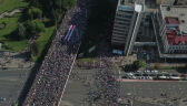 Tysiące ludzi maszerują przez centrum stolicy Białorusi