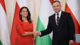 Prezydent Węgier spotkała się z Andrzejem Dudą